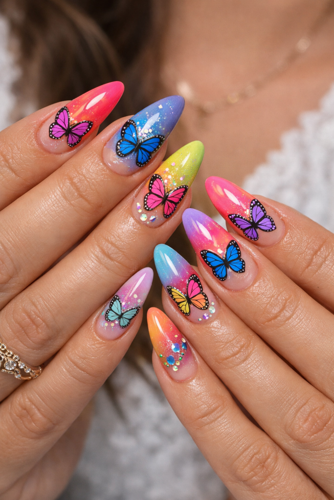 20 Stunning Butterfly Nails Design Ideas For Women